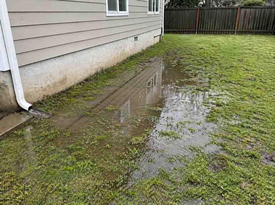 Improper Yard Grading